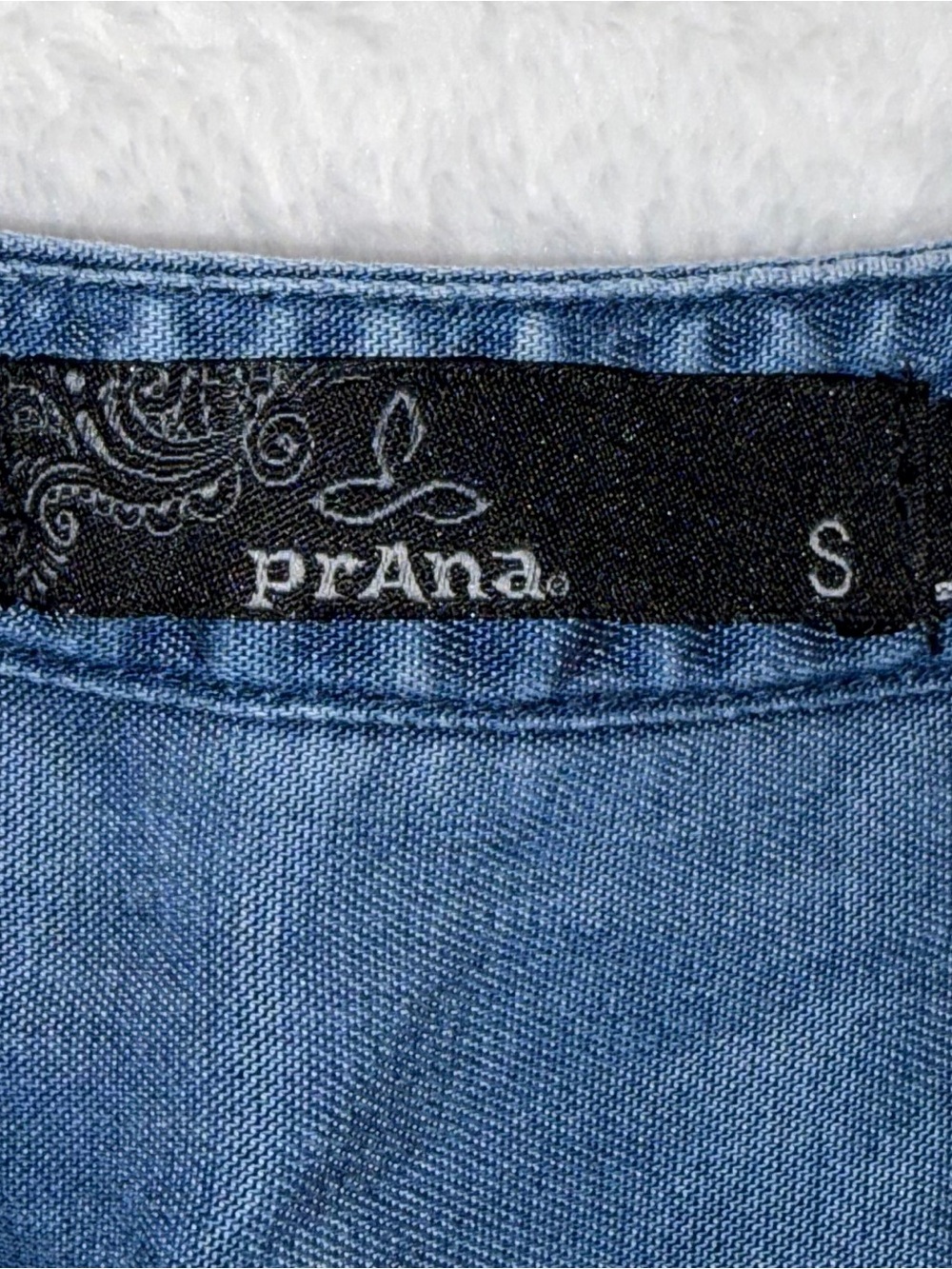 PRANA Denim Style Sleeveless Dress sz S - Picture 4 of 9